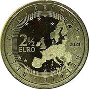 2½ Euros Belgian beer culture intangible heritage obverse image