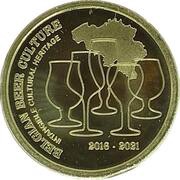 2½ Euros Belgian beer culture intangible heritage, Belgium, 2021 reverse image