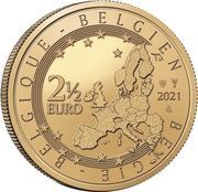 2½ Euros Coin 2021 “UEFA EURO 2020” obverse image
