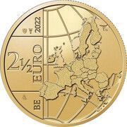 2½ Euros Bird Protection in Belgium obverse image