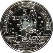 5 Euros - Albert II Belgian Railroads obverse image
