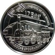 5 Euros - Albert II Belgian Railroads reverse image