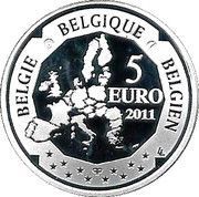5 Euros - Albert II Hélène Dutrieu obverse image
