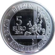 5 Euros - Philippe Boson BEH, Belgium, 2014 reverse image