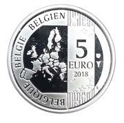 5 Euros - Philippe Smurfs obverse image