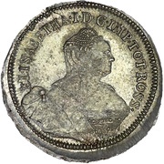 24 Kopecks - Elizabeth Novodel; large planchet obverse image