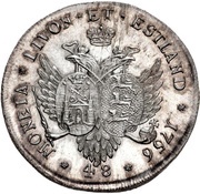 48 Kopecks - Elizabeth Novodel, Russia, 1758 reverse image