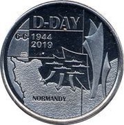 5 Euros D-DAY reverse image