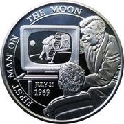 5 Euros First Step on the Moon, Belgium, 2019 reverse image