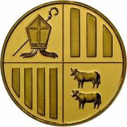100 Diners Golden Eagle - Gold Bullion, Andorra, 2013-2014 reverse image