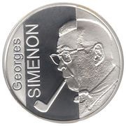 10 Euros - Albert II Georges Simenon reverse image