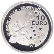 10 Euros - Albert II Tintin obverse image