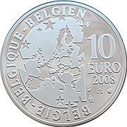10 Euros - Albert II "L'oiseau bleu" obverse image