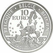 10 Euros - Albert II Django Rheinhardt obverse image
