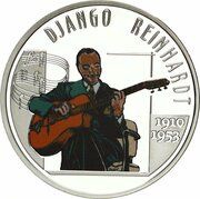 10 Euros - Albert II Django Rheinhardt, Belgium, 2010 reverse image