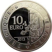 10 Euros - Albert II Hugo Claus obverse image