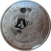 10 Euros 70 years of peace in Europe reverse image