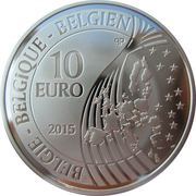 10 Euros Bicentenary of battle of Waterloo obverse image