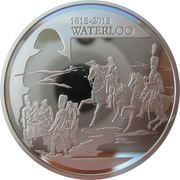 10 Euros Bicentenary of battle of Waterloo reverse image