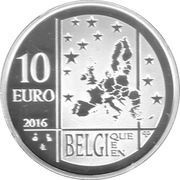 10 Euros Team Belgium obverse image