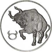 2 Roubles Taurus, Russia, 2003 reverse image