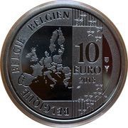 10 Euros Jacques Brel obverse image