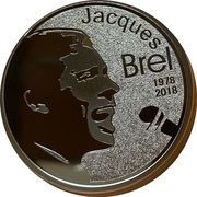 10 Euros Jacques Brel, Belgium, 2018 reverse image
