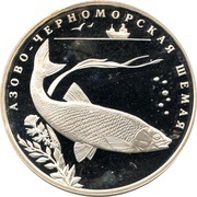 2 Roubles Shemaya-Fish of the Azov Sea and Black Sea, Russia, 2008 reverse image