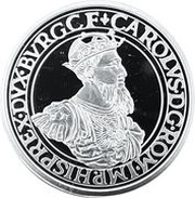 10 Euros Carolus V coins reverse image