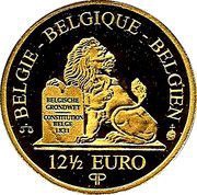 12½ Euros - Albert II King Léopold I - Dynasty Anniversary obverse image