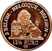 12½ Euros - Albert II King Albert I - Dynasty Anniversary, Belgium, 2008 obverse image
