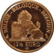 12½ Euros - Albert II Queen Paola - Dynasty Anniversary, Belgium, 2012 reverse image
