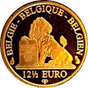12½ Euros - Philippe Queen Fabiola, Belgium, 2013 reverse image