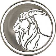 3 Roubles The Year of the Goat, Russia, 2003 reverse image