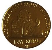12½ Euros - Philippe Queen Marie Henriette, Belgium, 2017 reverse image