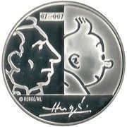 20 Euros - Albert II Hergé, Belgium, 2007 reverse image