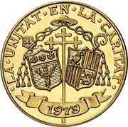 1 Sobirana - Joan Martí i Alanis Episcopal Co-Prince; Catalan, Andorra, 1979 reverse image