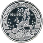 20 Euros - Albert II A Dog of Flanders obverse image