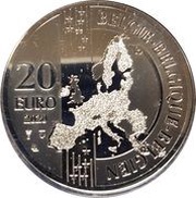 20 Euros Bruges - Historical city center obverse image