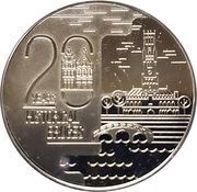 20 Euros Bruges - Historical city center reverse image