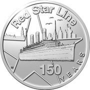 20 Euros Red Star Line, Belgium, 2022 reverse image