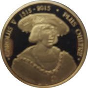 25 Euros Charles Quint, Belgium, 2015 reverse image