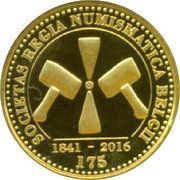25 Euros - Philippe I Society for Numismatics, Belgium, 2016 reverse image