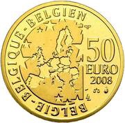 50 Euros - Albert II "L'oiseau bleu" obverse image