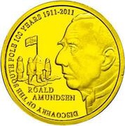 50 Euros - Albert II Discovery of the South Pole, Belgium, 2011 reverse image