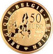 50 Euros - Albert II Paul Delvaux obverse image