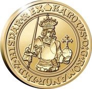 50 Euros Golden Carolus Guilder, Belgium, 2021 reverse image