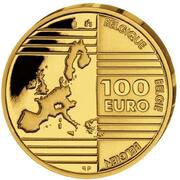 100 Euros - Albert II Founding Fathers of Europe obverse image