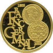 100 Euros - Albert II Franc Germinal, Belgium, 2003 reverse image