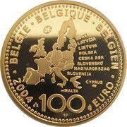 100 Euros - Albert II Expansion of the European Union obverse image